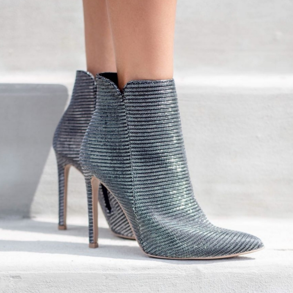 COPY - Black Glitter Booties